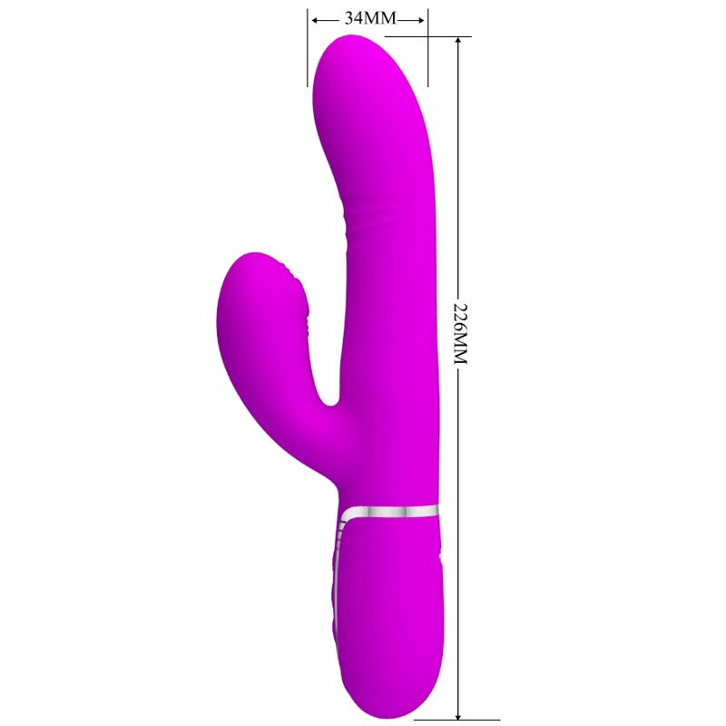 PRETTY LOVE - VIBRATEUR MULTIFONCTION G-SPOT FUCHSIA PRETTY LOVE FLIRTATION