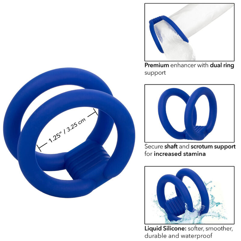 CALEXOTICS - ADMIRAL CAGE DOUBLE COCK BLEU CALEXOTICS