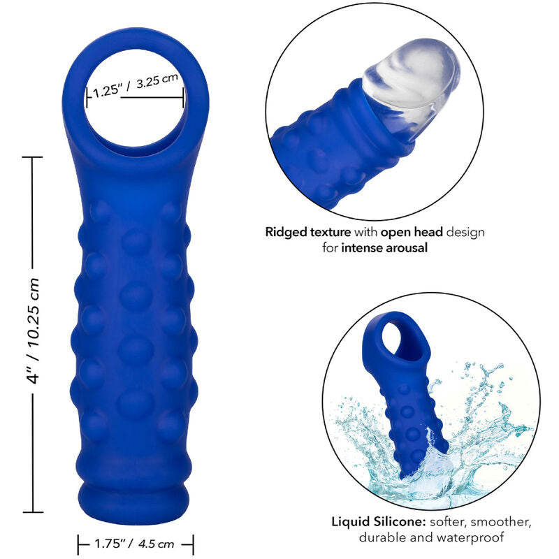 CALEXOTICS - ADMIRAL COUVERCLE DE PÉNIS EN PERLES SILICONE LIQUIDE BLEU CALEXOTICS