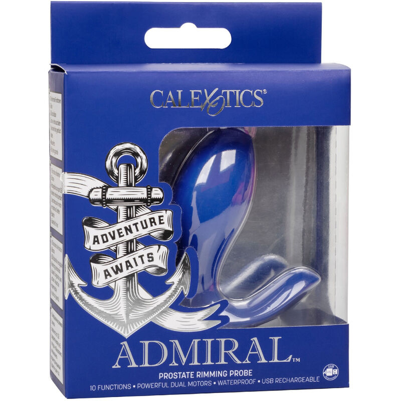 CALEXOTICS - ADMIRAL STIMULATEUR ET VIBRATEUR DE PROSTATE RIMMING BLEU CALEXOTICS