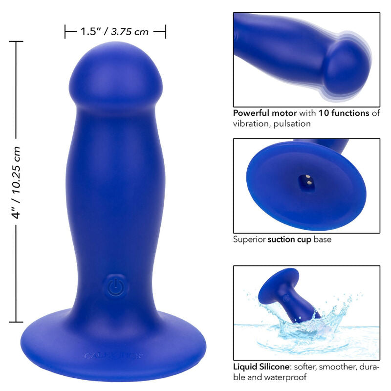 CALEXOTICS - ADMIRAL VIBRATEUR ANAL PLUG FIRST MATE BLEU CALEXOTICS