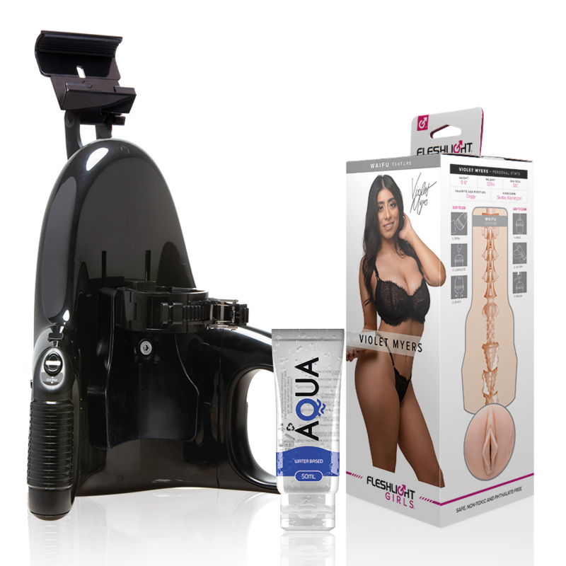 FLESHLIGHT - VIOLET MYERS WAIFU + LANCEMENT UNIVERSEL + LUBRIFIANT DE QUALITÉ AQUA 50 ML FLESHLIGHT GIRLS