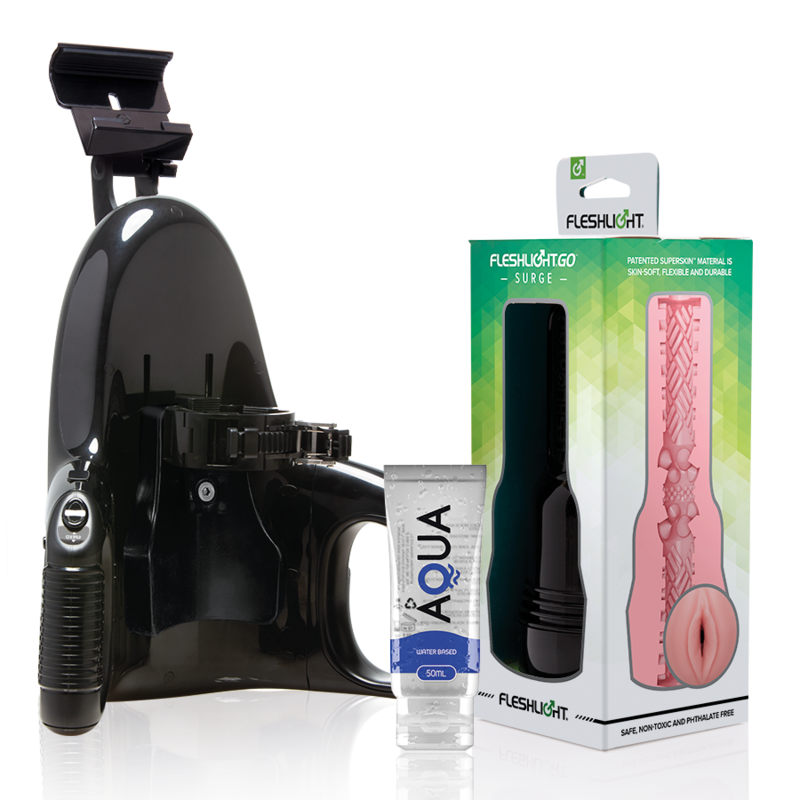 FLESHLIGHT - GO PINK LADY SURGE VAGIN + LANCEMENT UNIVERSEL + LUBRIFIANT DE QUALITÉ AQUA 50 ML FLESHLIGHT ORIGIN
