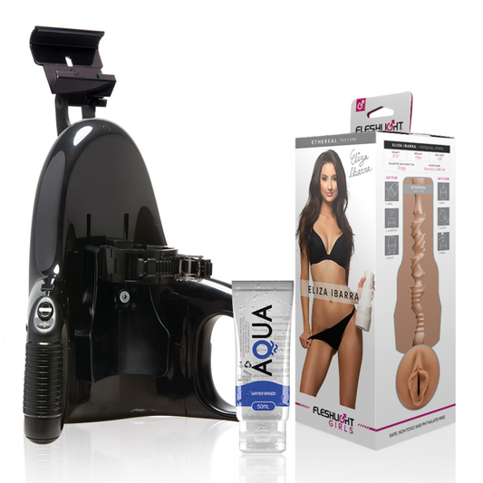 FLESHLIGHT - ELIZA IBARRA VAGIN + LANCEMENT UNIVERSEL + LUBRIFIANT DE QUALITÉ AQUA 50 ML FLESHLIGHT GIRLS