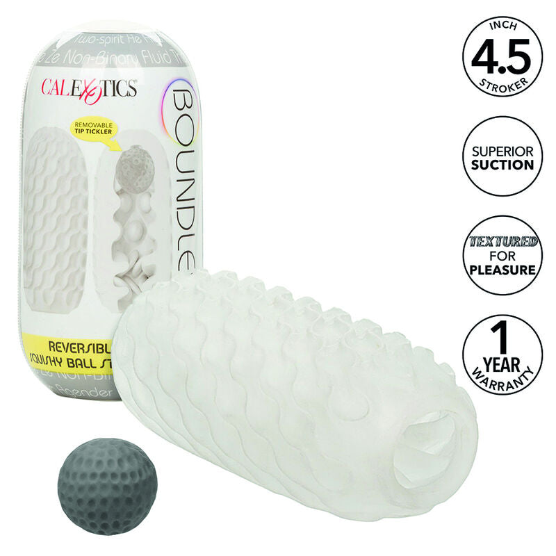 CALEXOTICS - BOUNDLESS RÉVERSIBLE SQUISHY BALL STROKE JAUNE CALEXOTICS