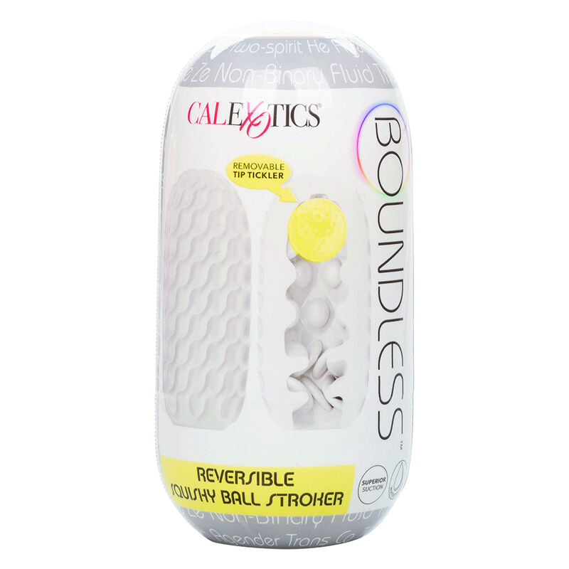 CALEXOTICS - BOUNDLESS SQUISHY RÉVERSIBLE BALL STROKE GRIS CALEXOTICS