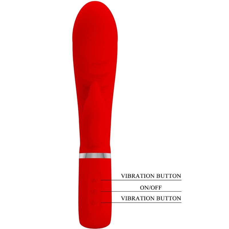 PRETTY LOVE - VIBRATEUR MULTIFONCTION G-SPOT PRESCOTT ROUGE PRETTY LOVE FLIRTATION