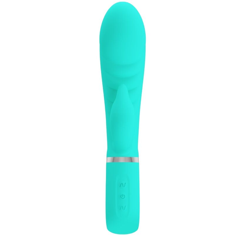 PRETTY LOVE - VIBRATEUR MULTIFONCTION G-SPOT PRESCOTT VERT AQUA PRETTY LOVE FLIRTATION