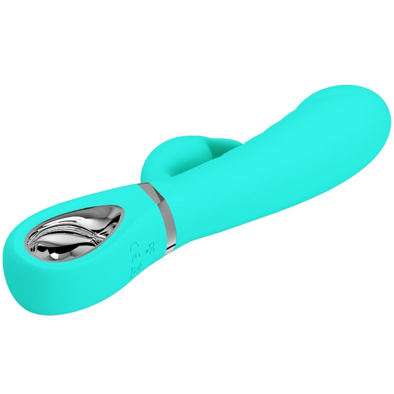 PRETTY LOVE - VIBRATEUR MULTIFONCTION G-SPOT PRESCOTT VERT AQUA PRETTY LOVE FLIRTATION