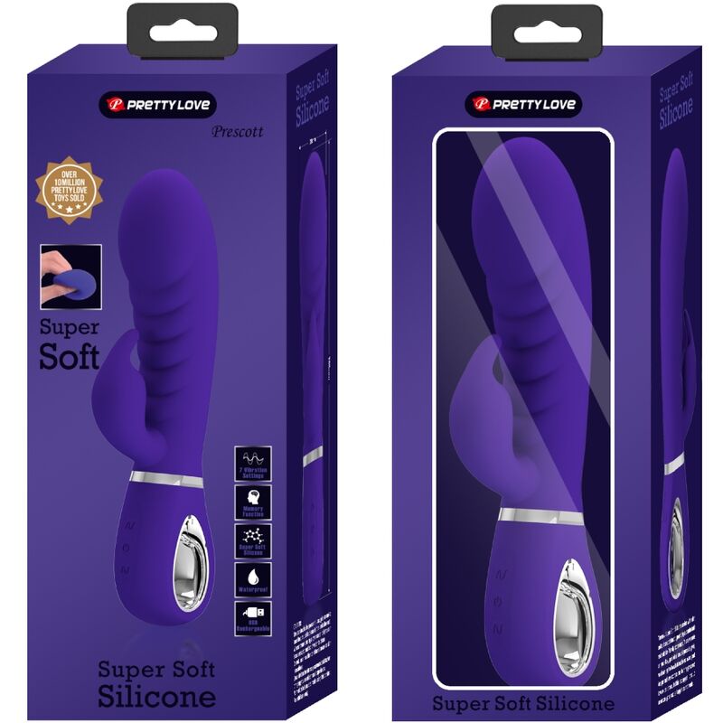 PRETTY LOVE - VIBRATEUR MULTIFONCTION G-SPOT PRESCOTT VIOLET PRETTY LOVE FLIRTATION