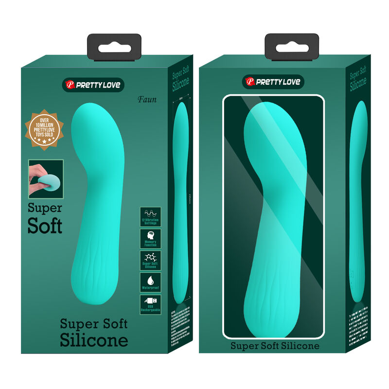 PRETTY LOVE - VIBRATEUR RECHARGEABLE FAUN VERT AQUA PRETTY LOVE SMART
