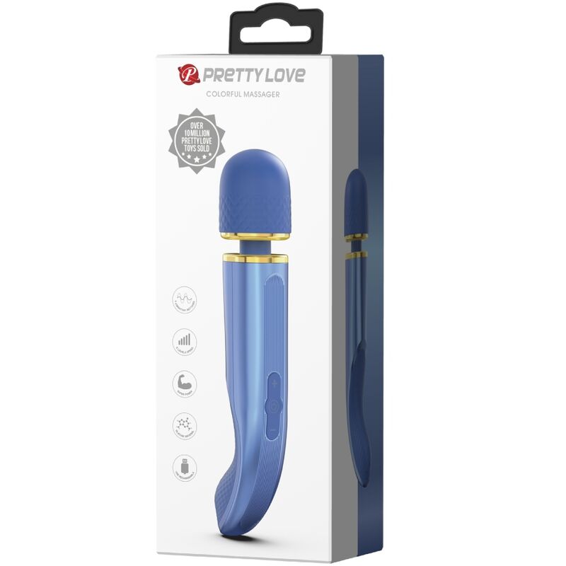 PRETTY LOVE - MASSEUR 7 MODES DE VIBRATION BLEU PRETTY LOVE SMART