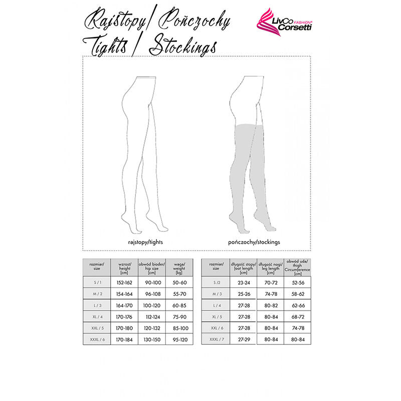 LIVCO CORSETTI FASHION - BAS GRARDDIS LC XG042 NOIR TAILLE UNIQUE LIVCO CORSETTI STOCKINGS