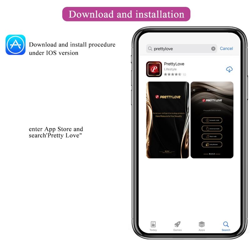 PRETTY LOVE - TÉLÉCOMMANDE JAYLEEN VIBRATOR APP VIOLET PRETTY LOVE LED