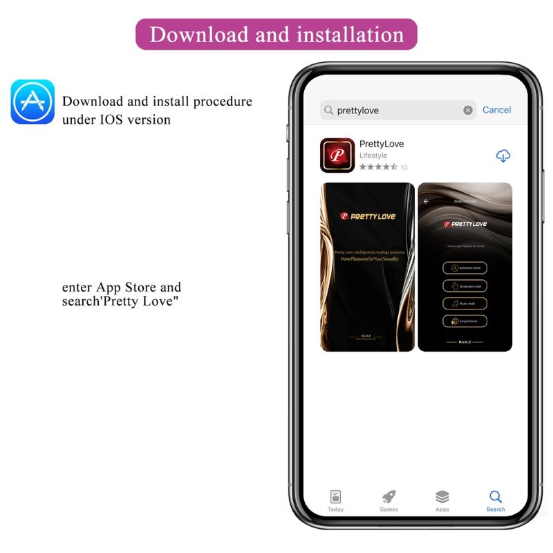 PRETTY LOVE - TÉLÉCOMMANDE CATALINA VIBRATOR APP VIOLET PRETTY LOVE LED