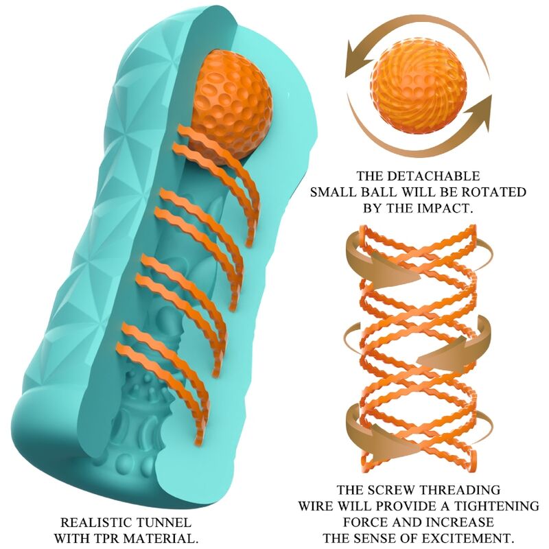 PRETTY LOVE - MASTURBATEUR VICTORIA CASPAR VERT AQUA PRETTY LOVE MALE
