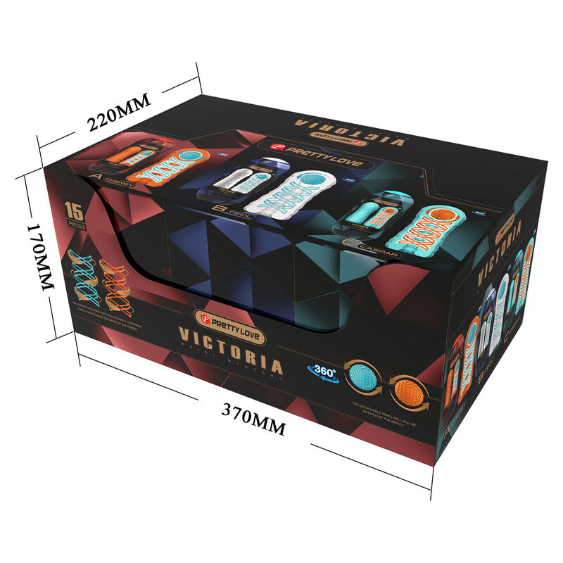 PRETTY LOVE - MASTURBATEUR VICTORIA 15 PIÈCES PRETTY LOVE MALE