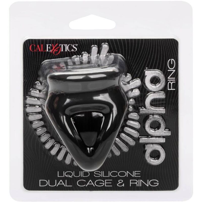 CALEXOTICS - ALPHA BAGUE DUAL CAGE NOIR CALEXOTICS