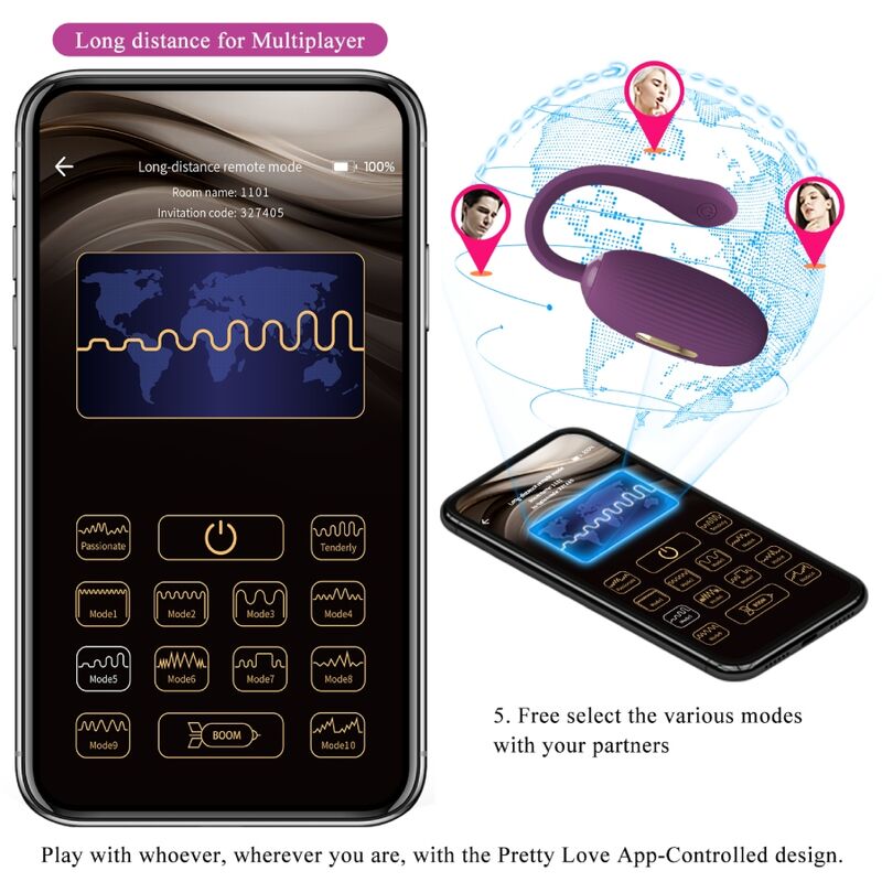 PRETTY LOVE - DOREEN OEUF VIBRANT RECHARGEABLE VIOLET PRETTY LOVE SMART