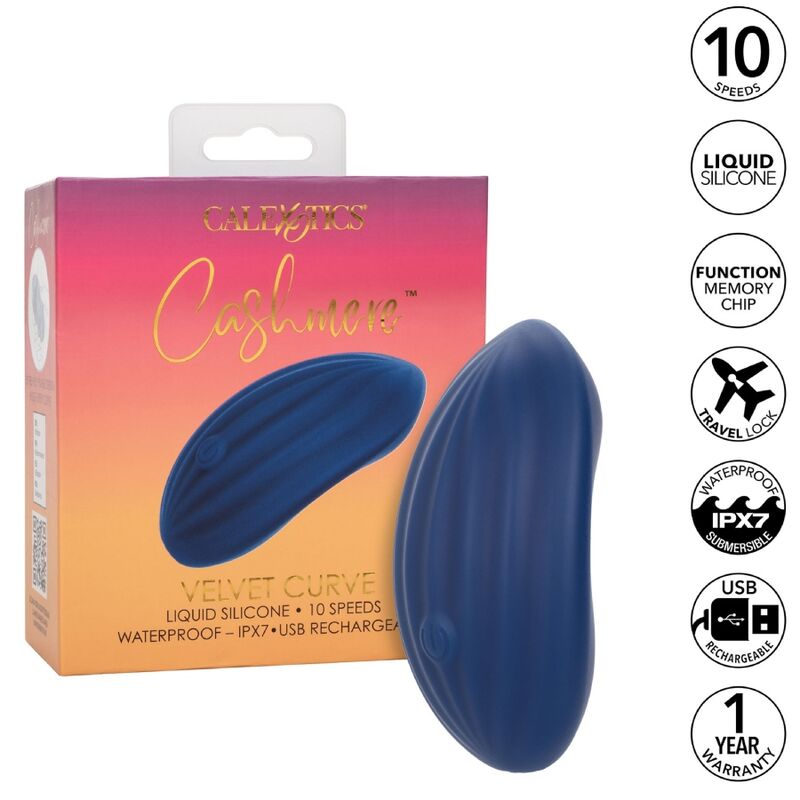 CALEXOTICS - CASHMERE VELOURS CURVE BLEU CALEXOTICS