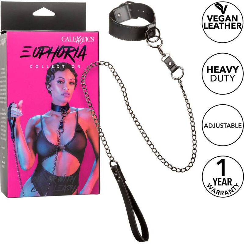 CALEXOTICS - EUPHORIA COLLIER AVEC LAISSE CHAÎNE CALEXOTICS