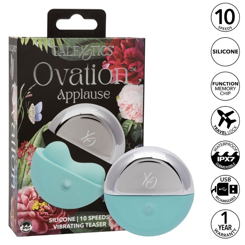 CALEXOTICS - OVATION STIMULATEUR DAPLAUSES VERT AQUA CALEXOTICS