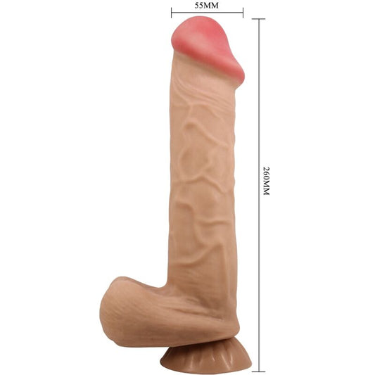 PRETTY LOVE - SÉRIE SLIDING SKIN GODE RÉALISTE AVEC VENTOUSE SLIDING SKIN FLESH 26 CM PRETTY LOVE HIGH GRADE
