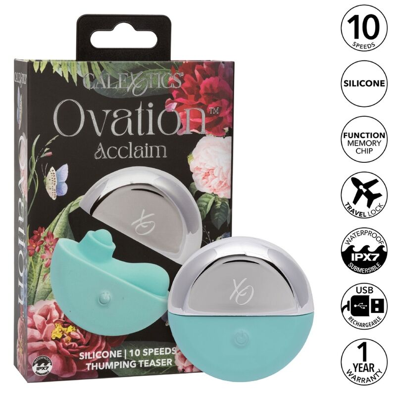 CALEXOTICS - OVATION STIMULATEUR ACCLAIM AQUA GREEN CALEXOTICS