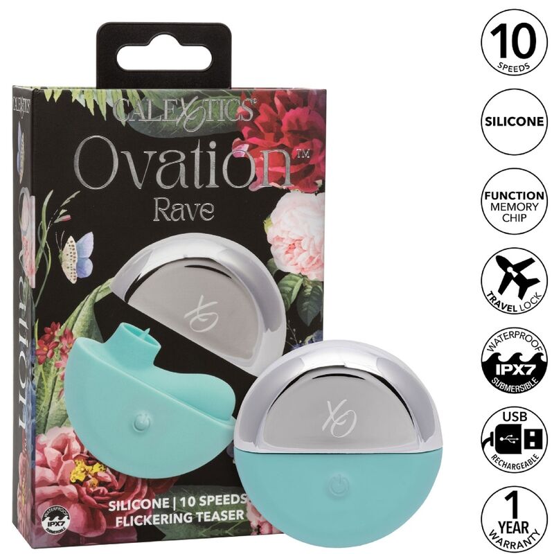 CALEXOTICS - OVATION STIMULATEUR RAVE VERT AQUA CALEXOTICS