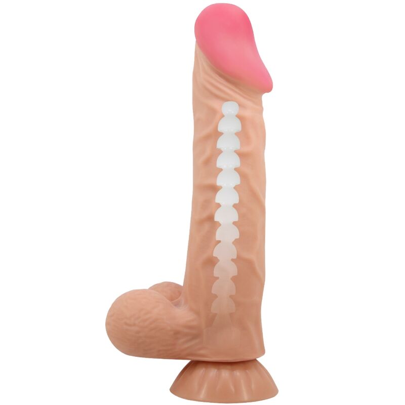 PRETTY LOVE - SÉRIE SLIDING SKIN GODE RÉALISTE AVEC VENTOUSE SLIDING SKIN 24 CM PRETTY LOVE HIGH GRADE