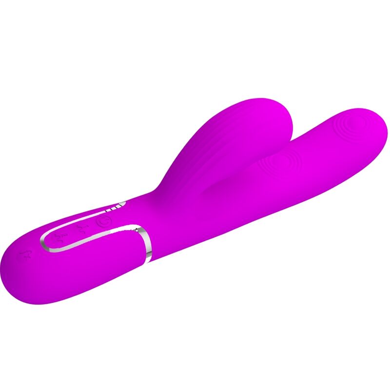 PRETTY LOVE - VIBRATEUR POINT G MULTIFONCTION 3 EN 1 PERLITA VIOLET PRETTY LOVE FLIRTATION