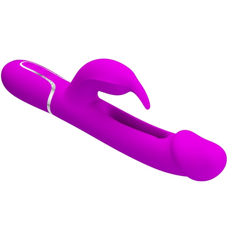 PRETTY LOVE - VIBRATEUR DEJON RABBIT 3 EN 1 MULTIFONCTION  FUCSIA PRETTY LOVE FLIRTATION