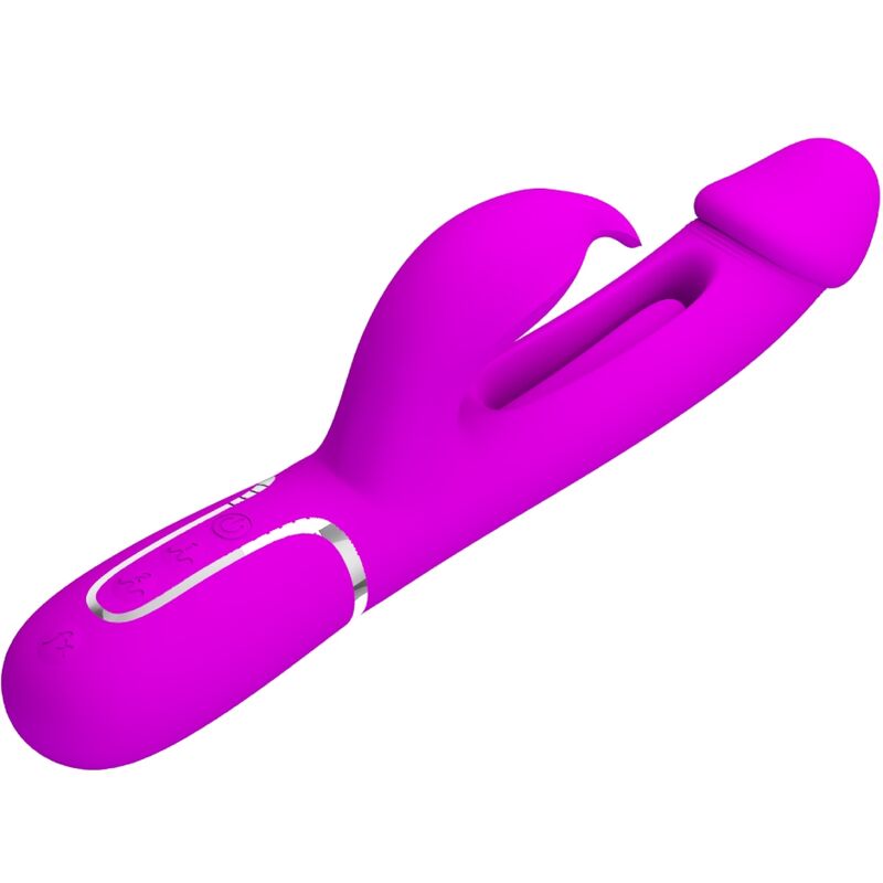 PRETTY LOVE - VIBRATEUR DEJON RABBIT 3 EN 1 MULTIFONCTION  FUCSIA PRETTY LOVE FLIRTATION