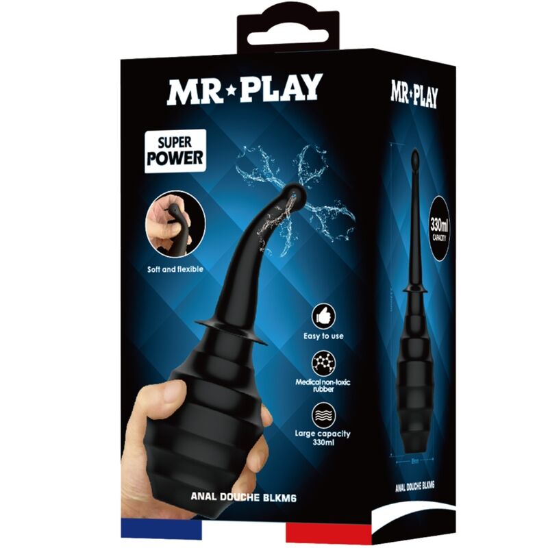 MR PLAY - DOUCHE ANAL BLKM6 SUPER POWER NOIR MR PLAY