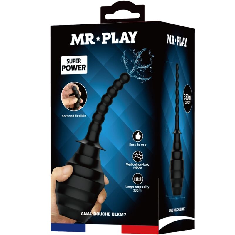 MR PLAY - PUISSANT VIBRATEUR TÉLÉCOMMANDE PLUG ANAL NOIR MR PLAY