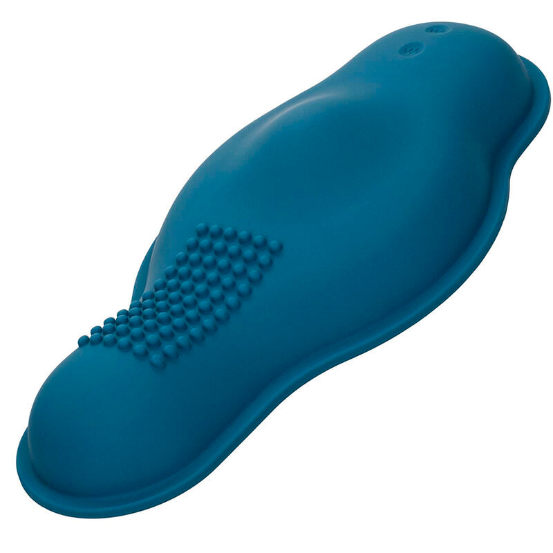 CALEXOTICS - RIDER MASSAGER DOUBLE MOTEUR TÉLÉCOMMANDE BLEU CALEXOTICS