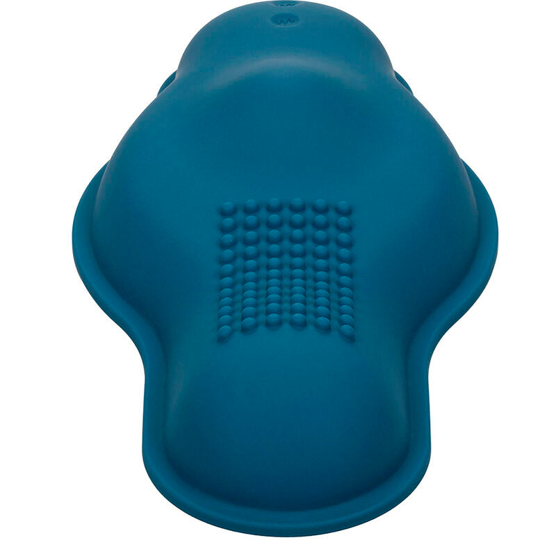 CALEXOTICS - RIDER MASSAGER DOUBLE MOTEUR TÉLÉCOMMANDE BLEU CALEXOTICS