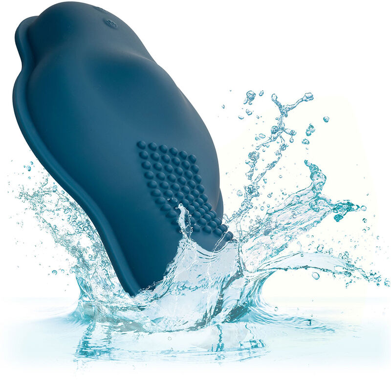 CALEXOTICS - RIDER MASSAGER DOUBLE MOTEUR TÉLÉCOMMANDE BLEU CALEXOTICS