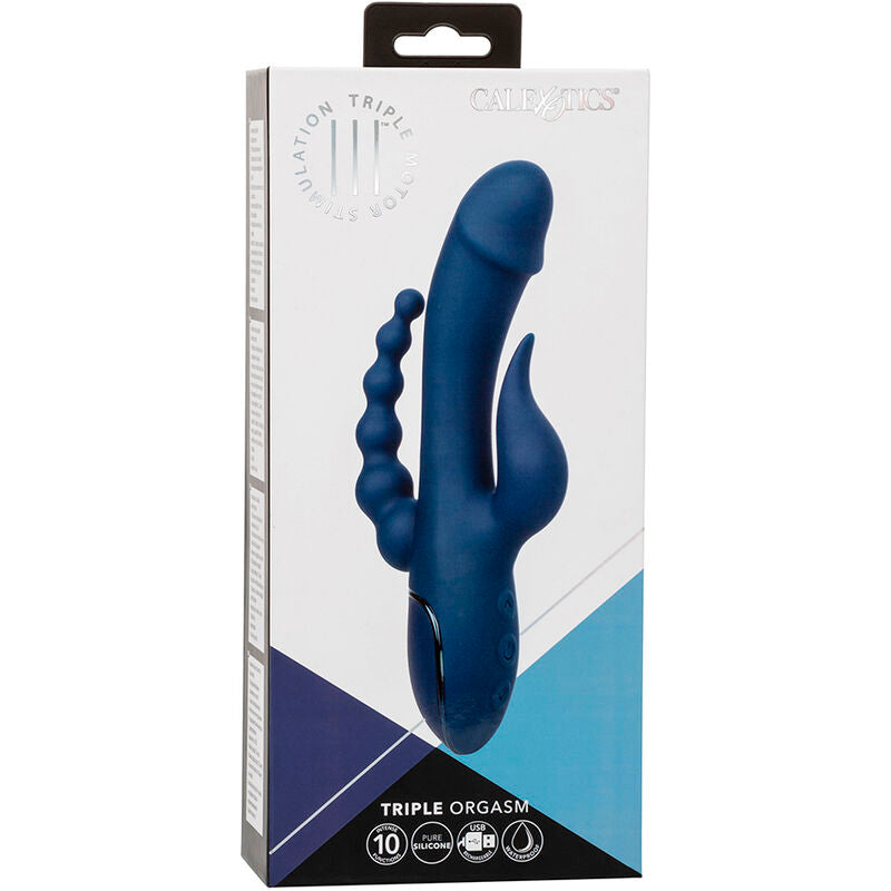 CALEXOTICS - VIBRATEUR TRIPLE ORGASME BLEU CALEXOTICS