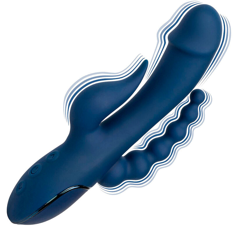 CALEXOTICS - VIBRATEUR TRIPLE ORGASME BLEU CALEXOTICS