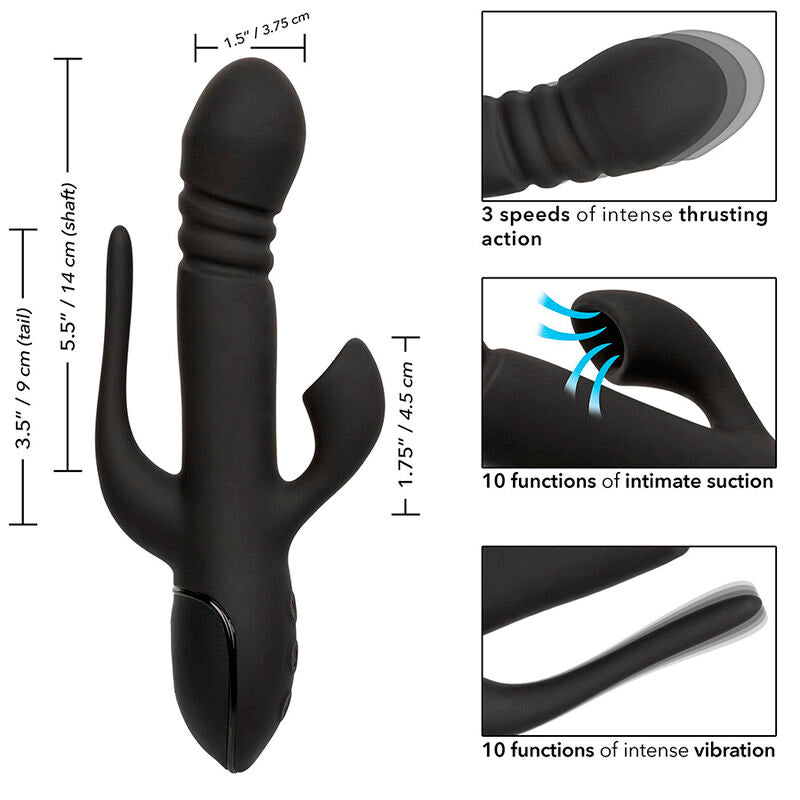 CALEXOTICS - VIBRATEUR TRIPLE EUPHORIA NOIR CALEXOTICS