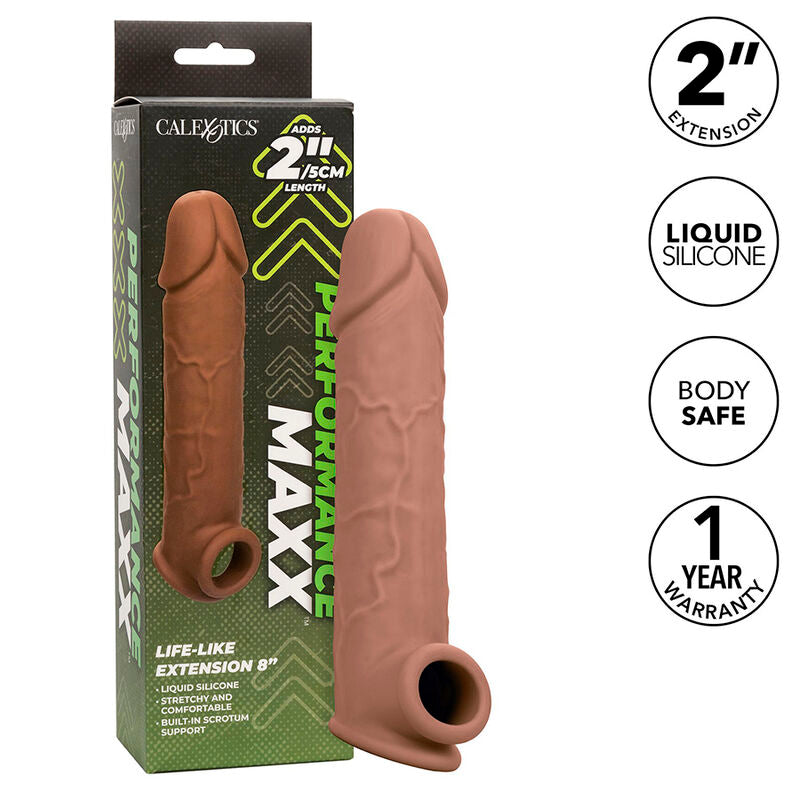 CALEXOTICS - EXTENSION PERFORMANCE MAXX LIFE-LIKE 8 PEAU MARRON CALEXOTICS