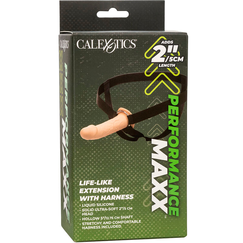 CALEXOTICS - EXTENSION PERFORMANCE MAXX RÉALISTE AVEC HARNAIS PEAU CLAIRE CALEXOTICS