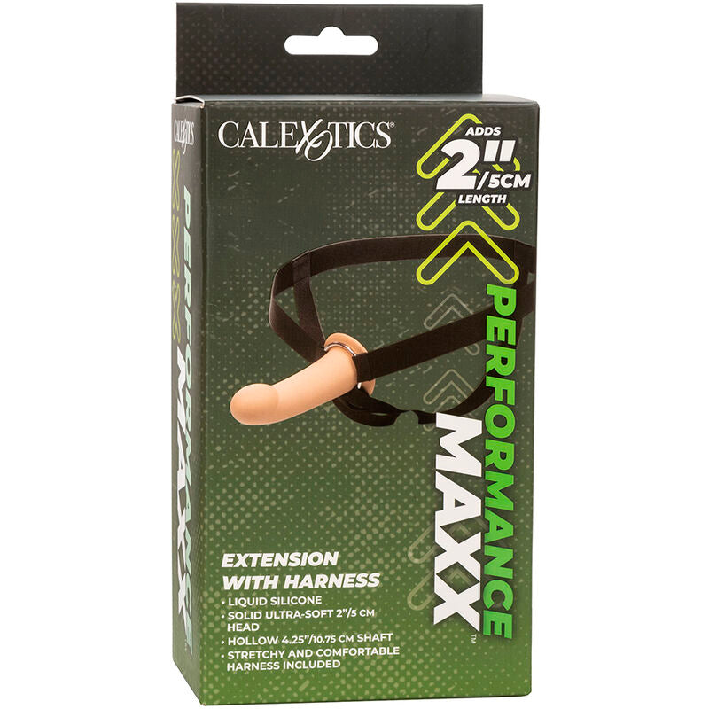 CALEXOTICS - EXTENSION PERFORMANCE MAXX AVEC HARNAIS PEAU CLAIRE CALEXOTICS