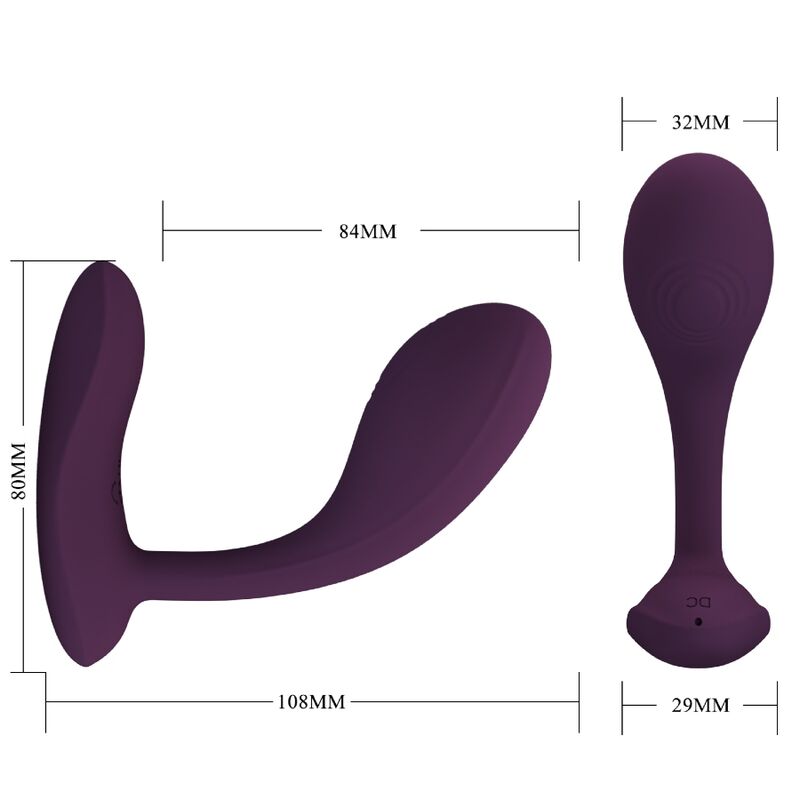 PRETTY LOVE - BAIRD APPLICATION LILA RECHARGEABLE G-SPOT 12 VIBRATIONS PRETTY LOVE FLIRTATION