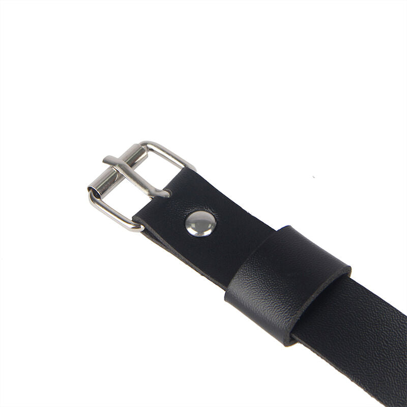 SUBBLIME - HARNAIS DE JAMBE CHAÎNE CUIR NOIR TAILLE UNIQUE SUBBLIME FETISH