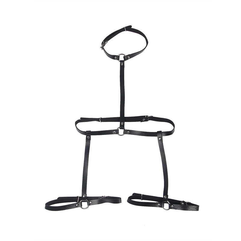 SUBBLIME - HARNAIS DE CORPS EN CUIR NOIR TAILLE UNIQUE SUBBLIME FETISH