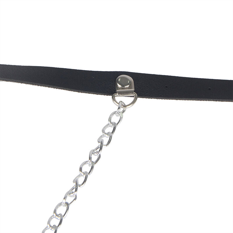 SUBBLIME - HARNAIS CEINTURE CUIR NOIR TAILLE UNIQUE SUBBLIME FETISH
