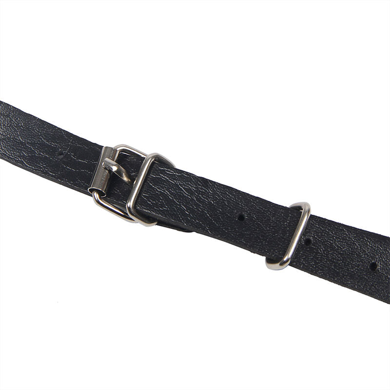 SUBBLIME - HARNAIS POITRINE AVEC GRANDES CHAÎNE S  ANNEAUX TAILLE UNIQUE SUBBLIME FETISH