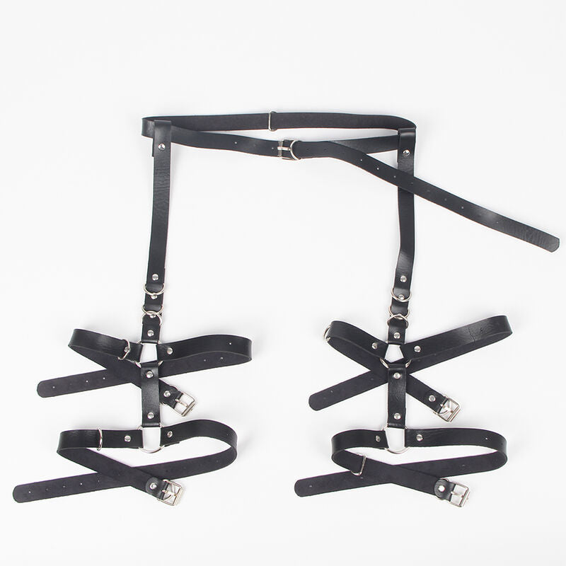 SUBBLIME - HARNAIS JARRETIÈRES AVEC ANNEAUX TAILLE UNIQUE SUBBLIME FETISH